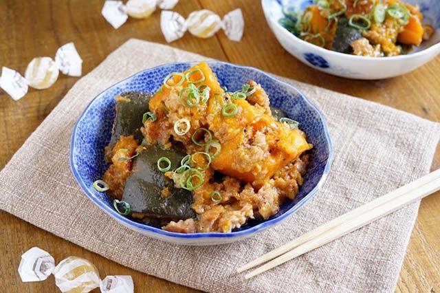 カンロ飴_かぼちゃのうま塩バターそぼろ煮