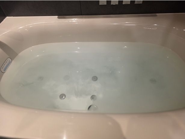 だんだん乳白色に…