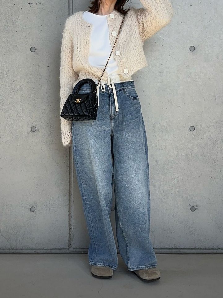 ワイドデニムコーデ3