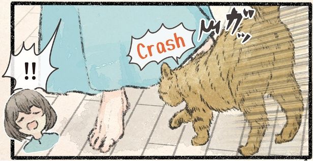 ぶつかったネコは… （C）うぐいす歌子／KADOKAWA
