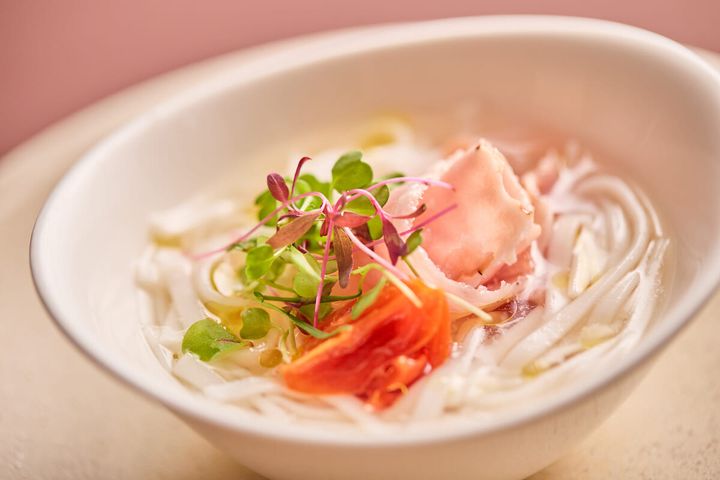 ライスヌードル 鶏と帆立のスープ