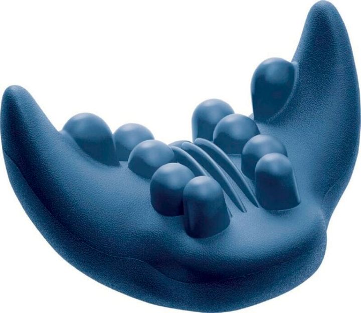 首ゆら スマホ対策ストレッチャー ソフト ネイビー 3828円（コジット）