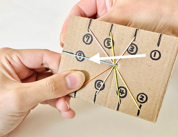 段ボールの端っこで『ミサンガ織り機』ができちゃった♡サクサク作れて楽しい～！