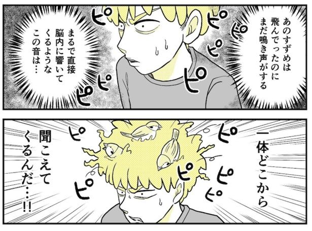 頭からピピピピ 画像提供：NANNO(@nanno_koresiki)