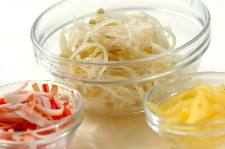 モヤシのナムルの下準備1