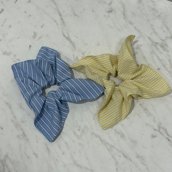 GU スクエアストライプシュシュ