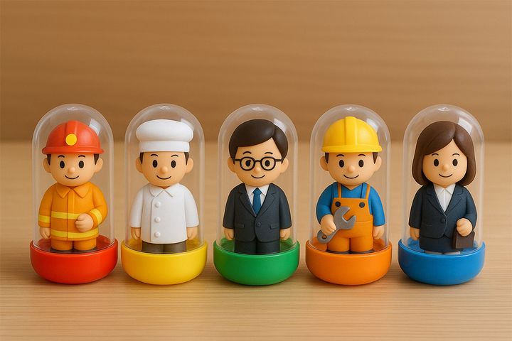 いろいろな職業のイメージ