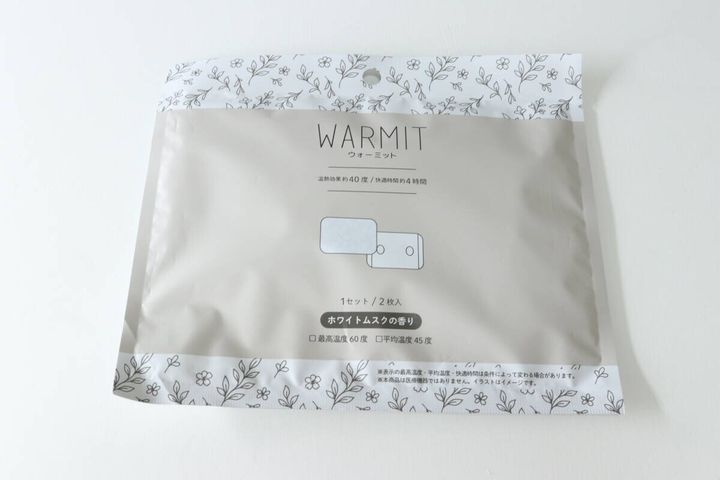 セリア ウォーミット 2P（ホワイトムスクの香り） パッケージ