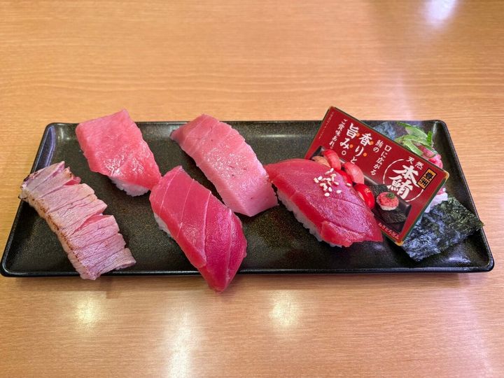 スシロー 豊洲天然本鮪6貫盛り