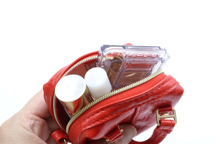 チャーム付エコバッグ（ボストン風、RD） ボストン使用例