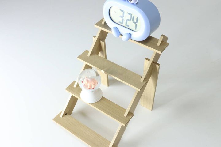 セリア ディスプレイスタンド 4段タイプ 完成 使用例