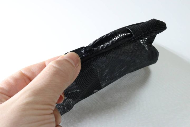 そのまま洗えるトラベルミニバッグ ファスナー