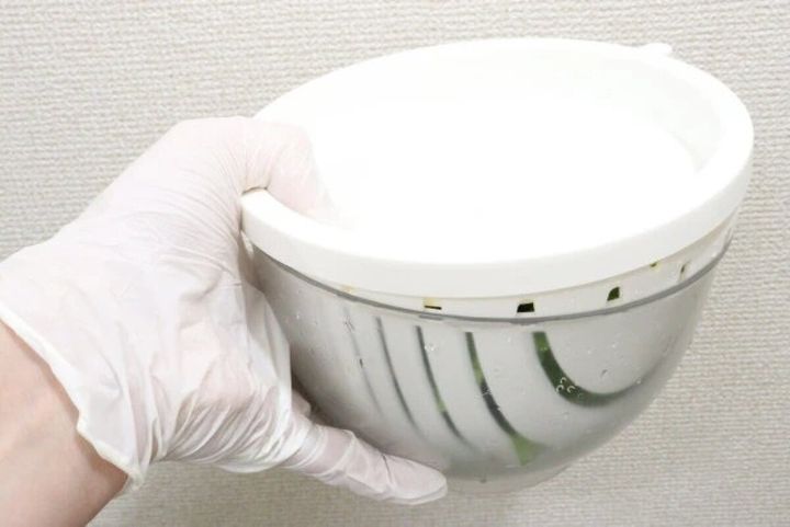 ダイソー 保存できる蓋付ザルボウル 使用例