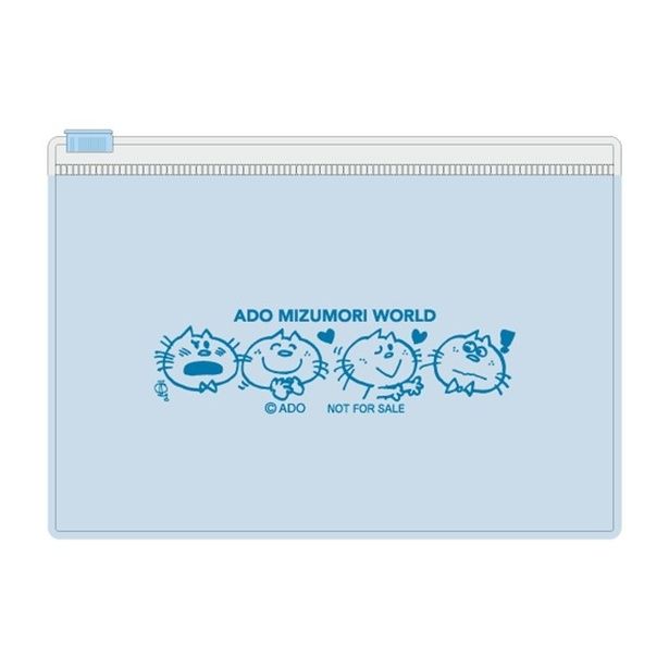 ノベルティのクリアポーチ(ブルー)