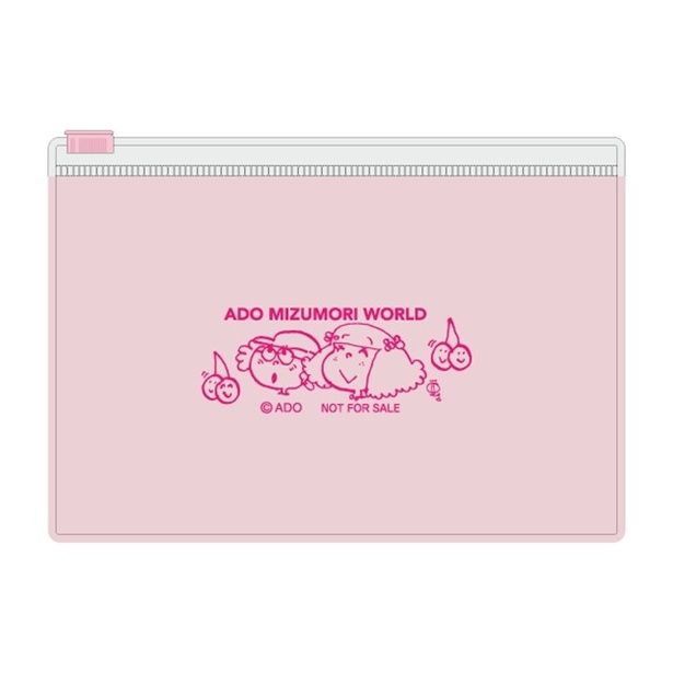 ノベルティのクリアポーチ(ピンク)