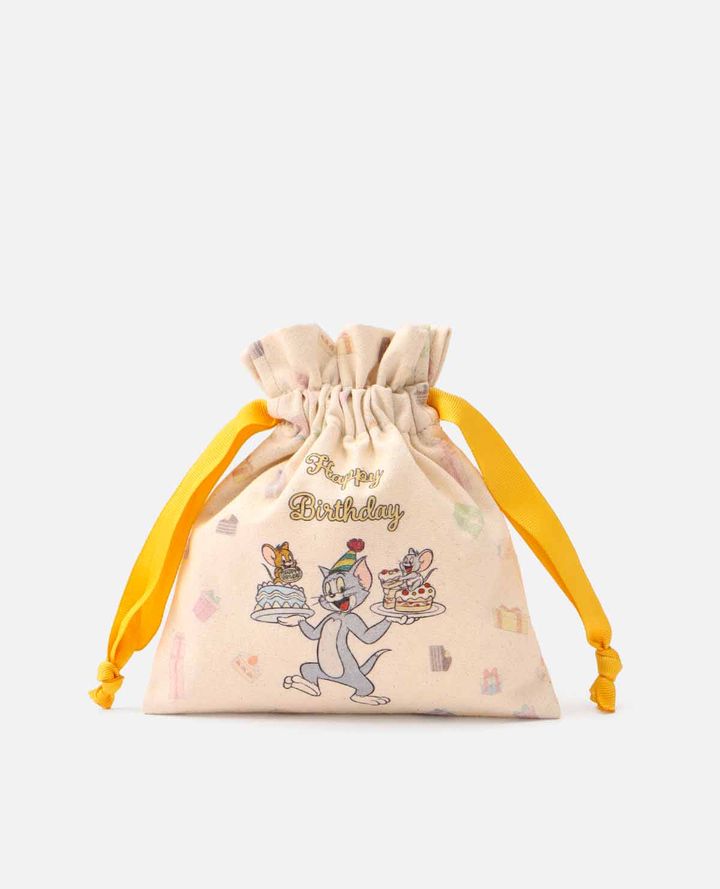 TOM and JERRY × Flapper 描き下ろしイラスト 巾着02