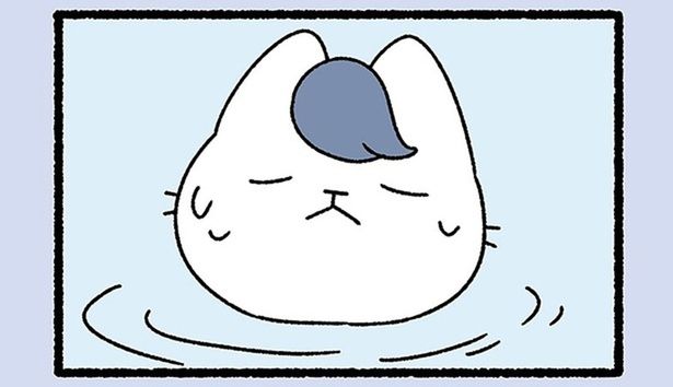 川に棲んでいた「けるぴー」はお風呂が大好き！ 飼い主と一緒に入浴すると？ （C）ぱんだにあ／竹書房