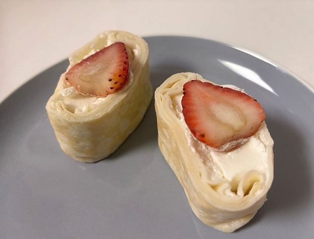 「もちっと食感 いちごのクレープ」