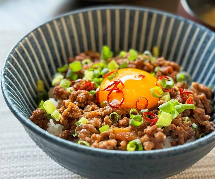 豆板醤と甜麺醤の肉味噌
