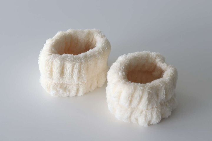 洗顔用リストバンド（アイボリー）