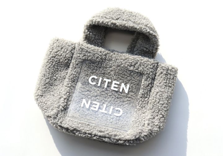 CITEN［シテン］クリアポケット付きもふもふボアバッグ