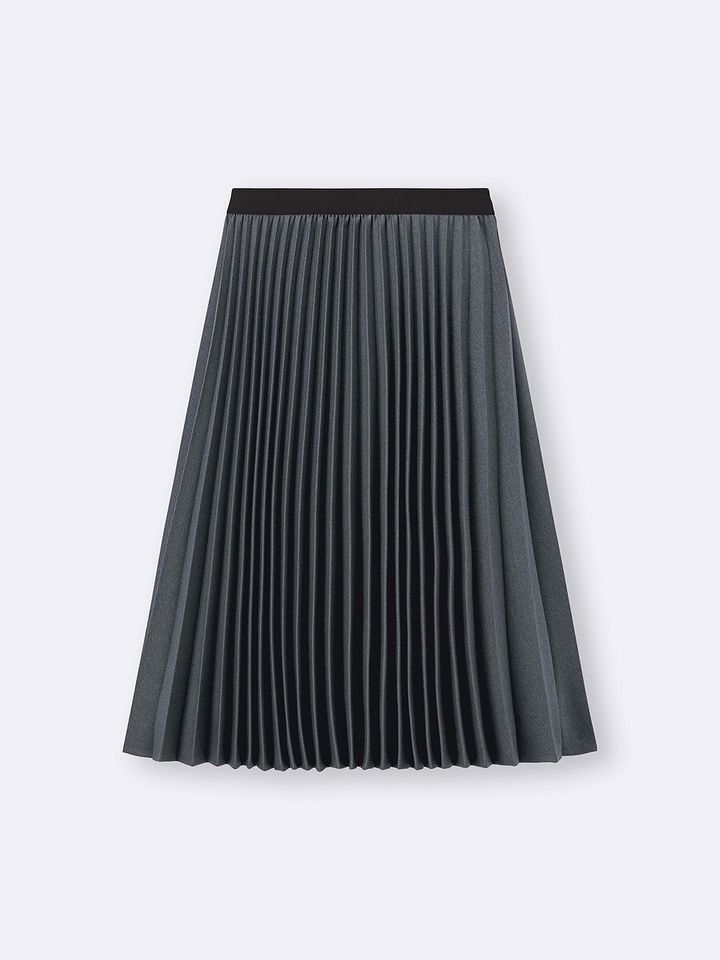 GUのプリーツミディスカート