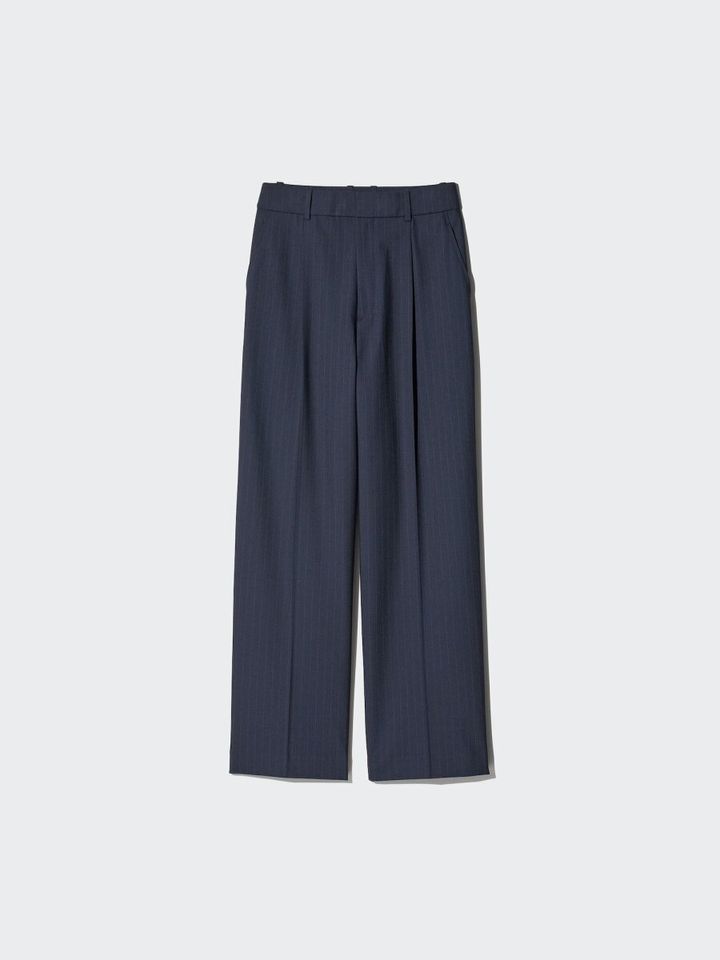 2026ユニクロ大人女性おすすめタックワイドパンツ