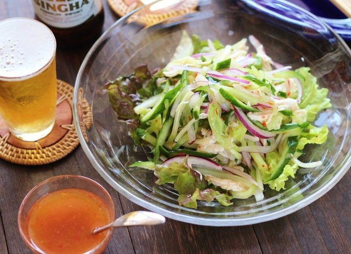 きゅうりとささみのエスニック風サラダ