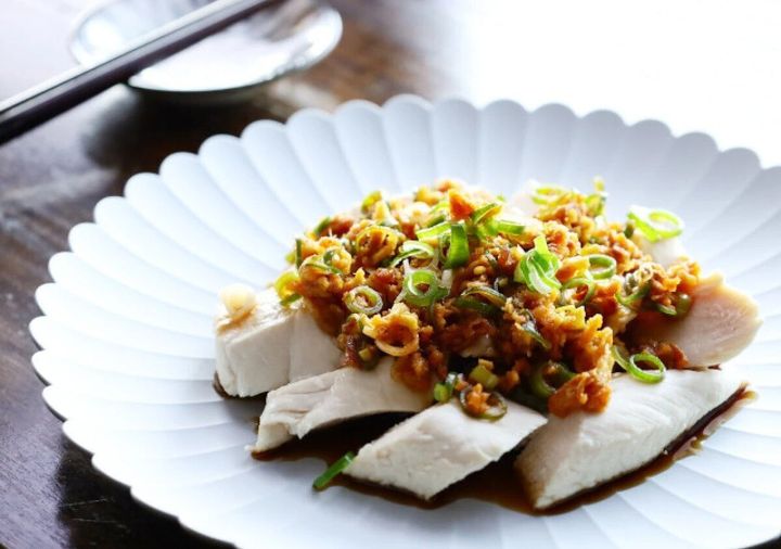 ささみの香味ダレ・よだれ鶏風