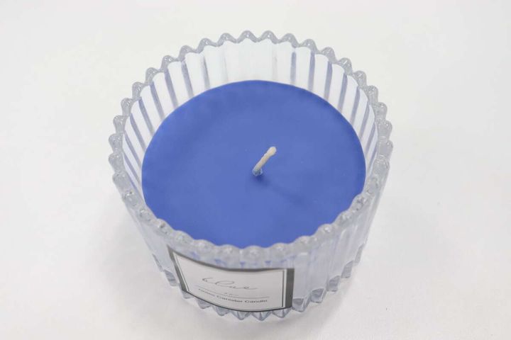 ガラスキャニスターキャンドル（ブルー） 香り