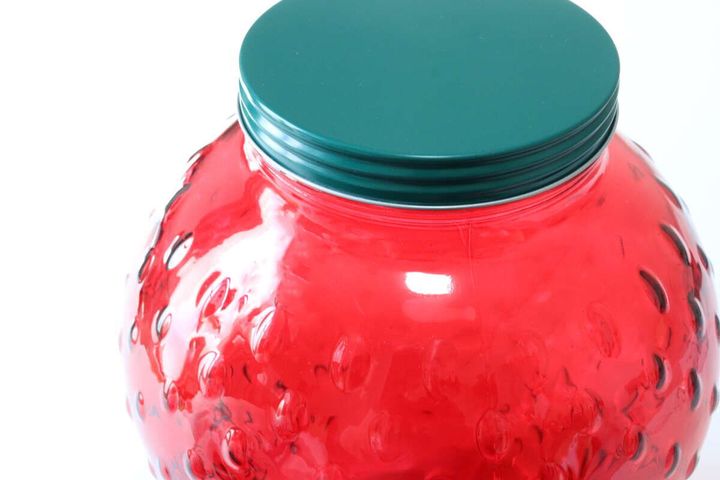 ダイソー いちご保存瓶 細部