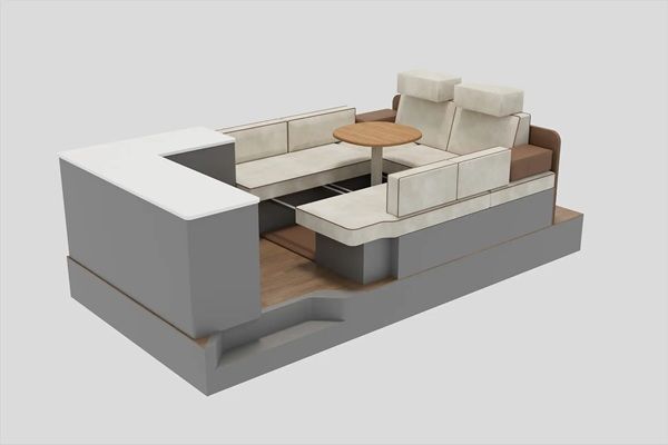 【千葉県千葉市】キャンピングカー「Lino Premium」とソファブランド「blocco」のコラボモデルが登場