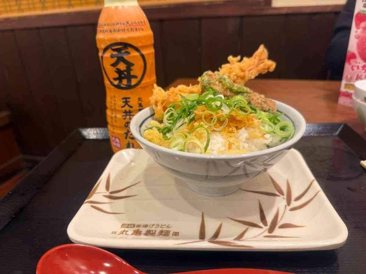丸亀製麺で天丼ができちゃった！