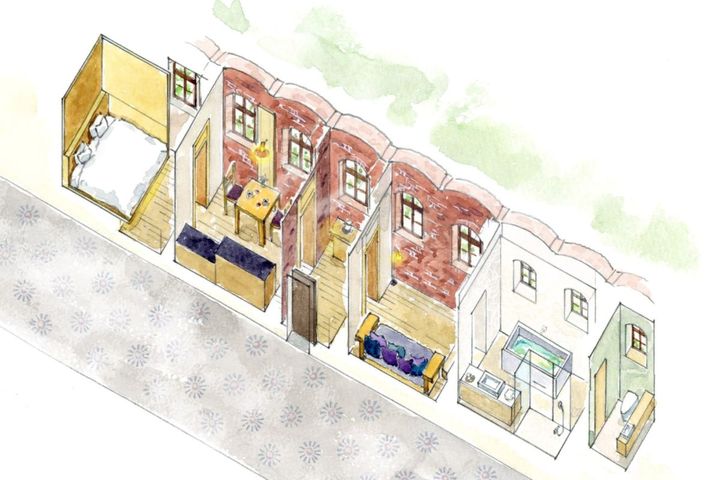 客室タイプ「The 10-Cell」間取り図