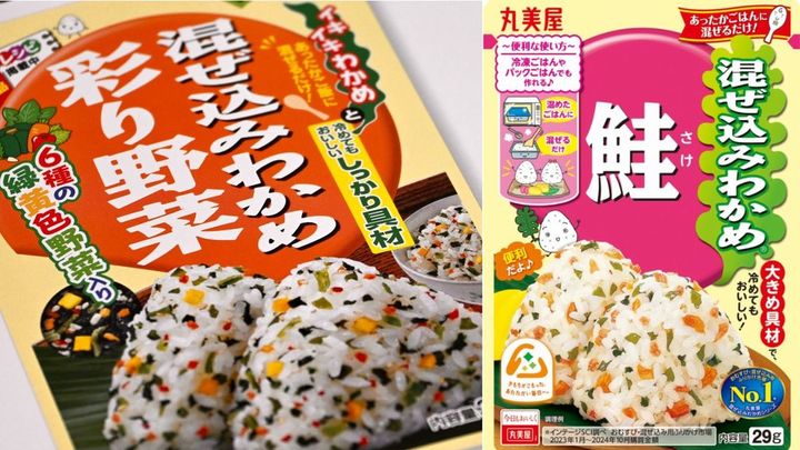 2008年にリニューアルしたパッケージ（左）と、現在のパッケージ（右）。当初は、「大き目具材」ではなく、「しっかり具材」だった。「“サイズ”という機能価値ではなく、“どんな体験が得られるか”を前面に出しました」（丸山さん）。