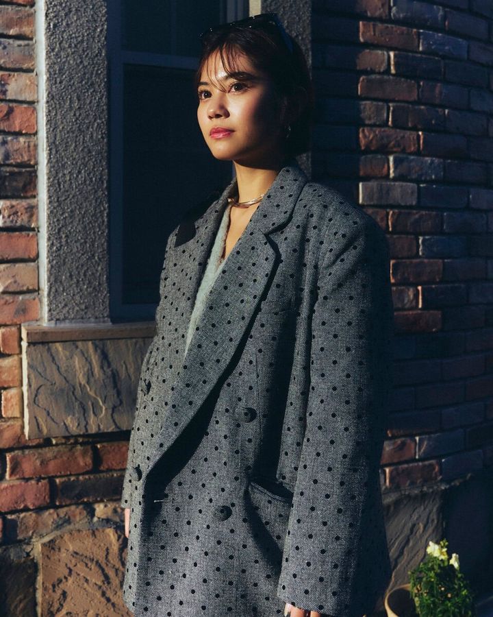 【スナップ】グレーを基調にした大人っぽヴィンテージコーデ