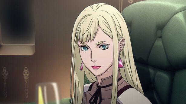 マフティーを名乗るハイジャック犯を挑発するギギ [c]創通・サンライズ ※写真は『機動戦士ガンダム 閃光のハサウェイ』