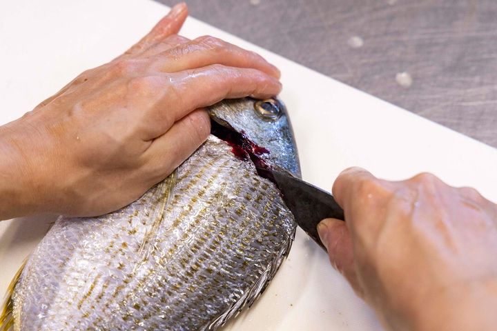 切り目を入れる