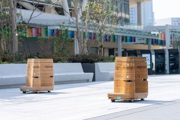 木の温もりを感じるユニークなデザインの自動運転モビリティ「iino」