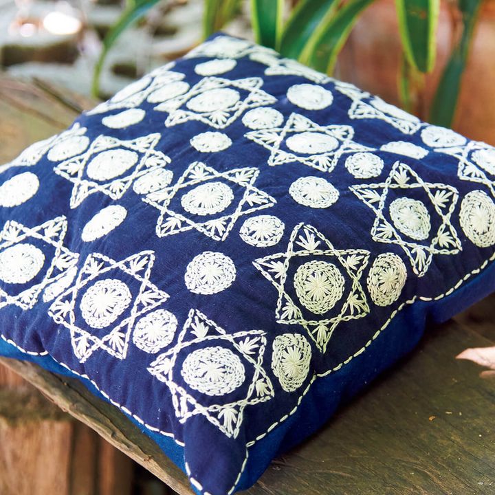 刺し子のクッション