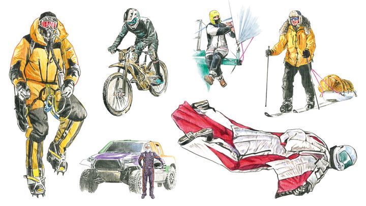 冒険のためのウェアとギア図鑑イラスト