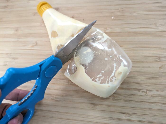 マヨネーズの最後、数mgまで使い切るには！？メーカー公式のおすすめ方法に合わせワザで完璧だった♡