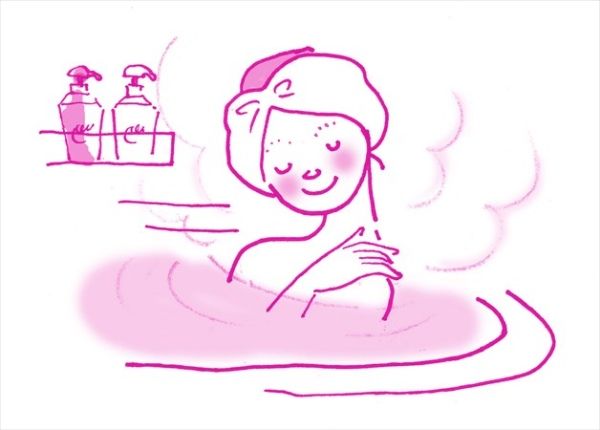 寝る前にお風呂で体を温める