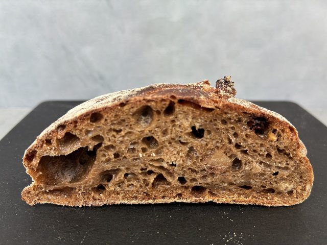 チョコとコーヒーのマロングラッセ 断面