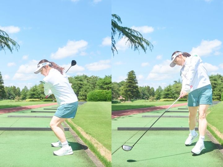 大股で歩くとティーショットが成功する！女子プロが秘けつを解説