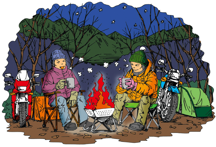 キャンプツーリング ベストシーズンのススメ【冬編】