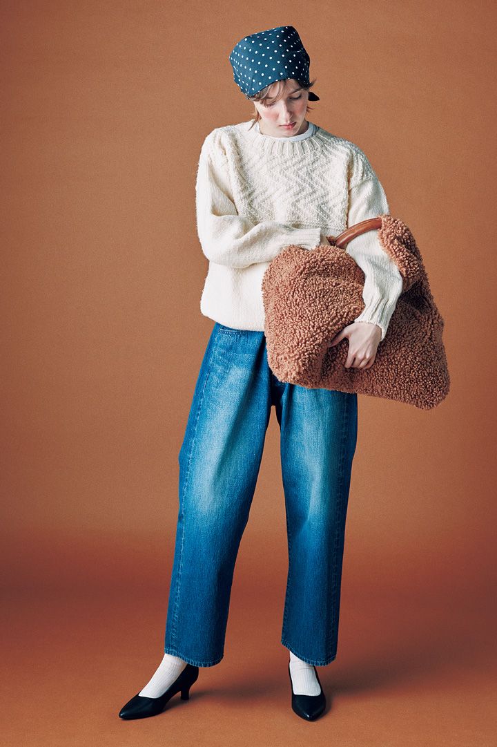 美しさに感動！シンプルだけど唯一無二のニットが主役のコーデ【本日のFUDGE GIRL-1月30日】