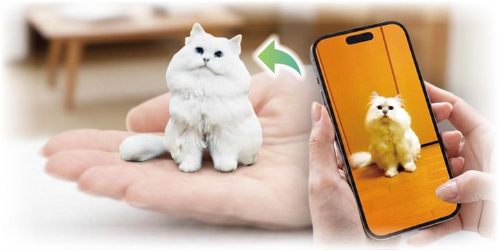 写真から作る手乗りの猫フィギュア、3月末までキャンペーン価格