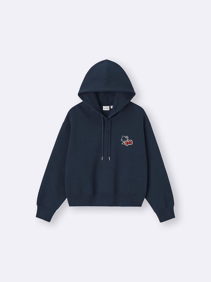 GUのヘビーウェイトスウェットショートパーカ Sanrio characters