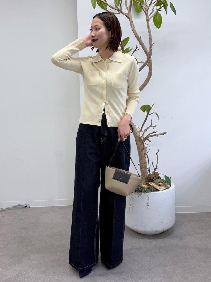 2026大人女性ポロニットカーディガン最旬カジュアル